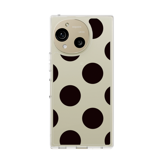 Slim Protection Case［ Simple Dot - Black ］