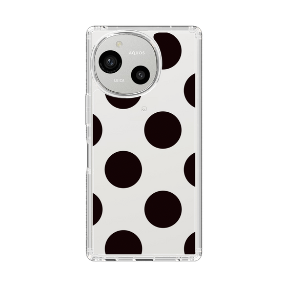Slim Protection Case［ Simple Dot - Black ］
