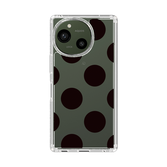 Slim Protection Case［ Simple Dot - Black ］