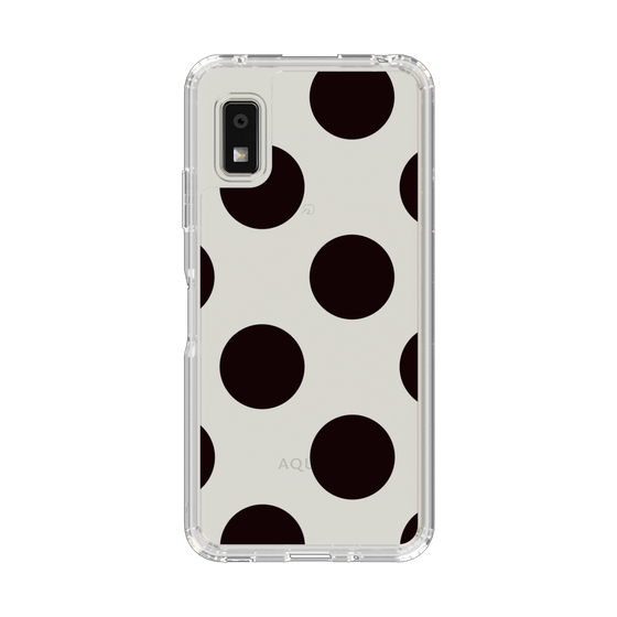 Slim Protection Case［ Simple Dot - Black ］
