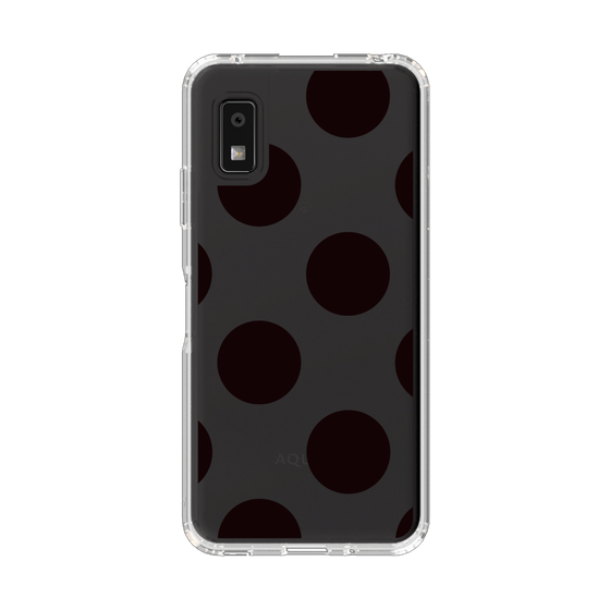 Slim Protection Case［ Simple Dot - Black ］