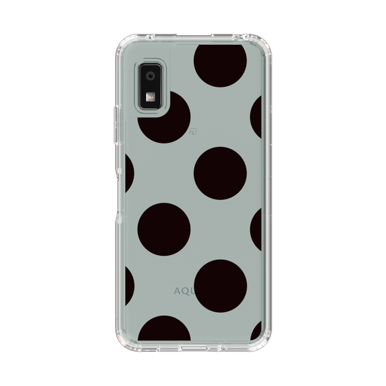 Slim Protection Case［ Simple Dot - Black ］