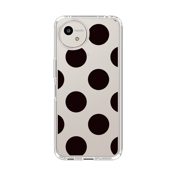 Slim Protection Case［ Simple Dot - Black ］