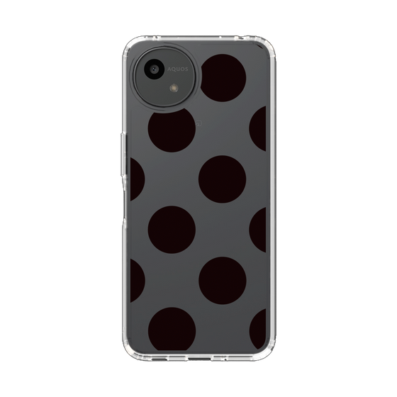 Slim Protection Case［ Simple Dot - Black ］