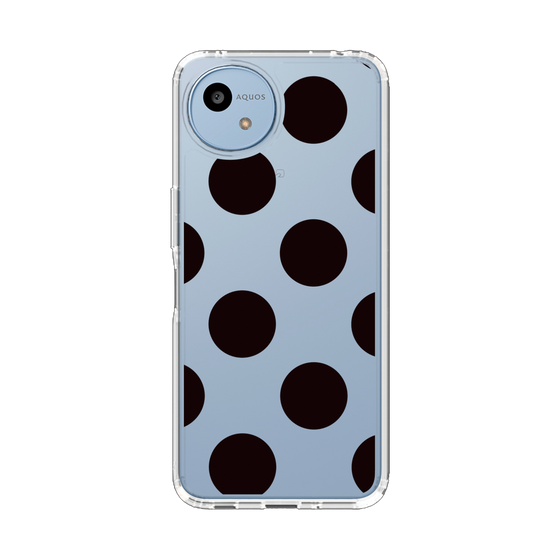 Slim Protection Case［ Simple Dot - Black ］