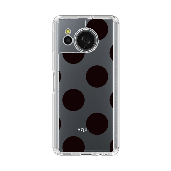 Slim Protection Case［ Simple Dot - Black ］