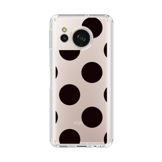 Slim Protection Case［ Simple Dot - Black ］