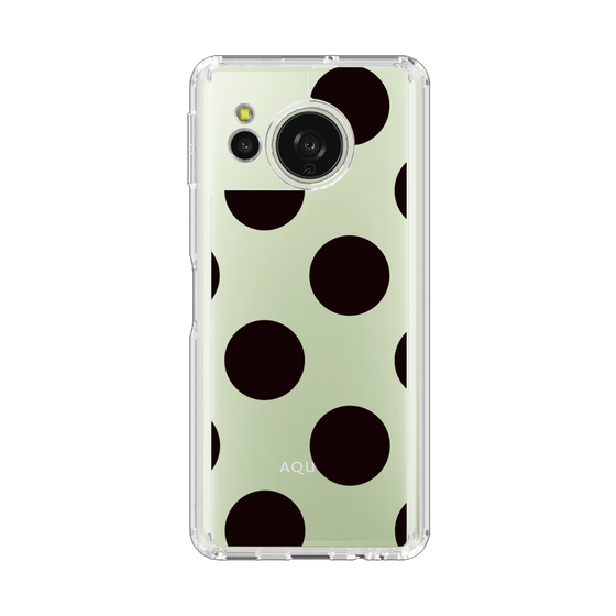 Slim Protection Case［ Simple Dot - Black ］