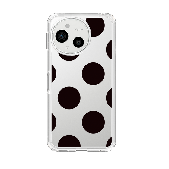 Slim Protection Case［ Simple Dot - Black ］