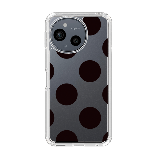 Slim Protection Case［ Simple Dot - Black ］