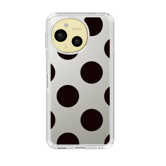 Slim Protection Case［ Simple Dot - Black ］