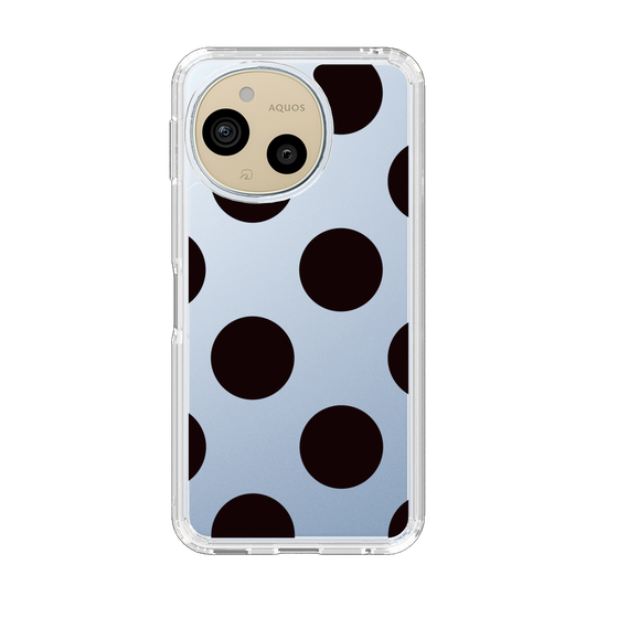 Slim Protection Case［ Simple Dot - Black ］