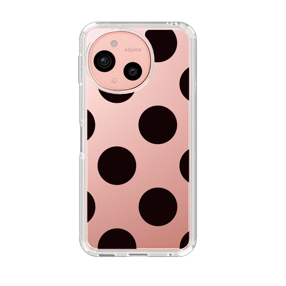 Slim Protection Case［ Simple Dot - Black ］