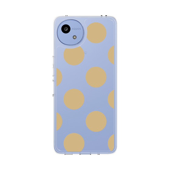 Slim Protection Case［ Simple Dot - Beige ］