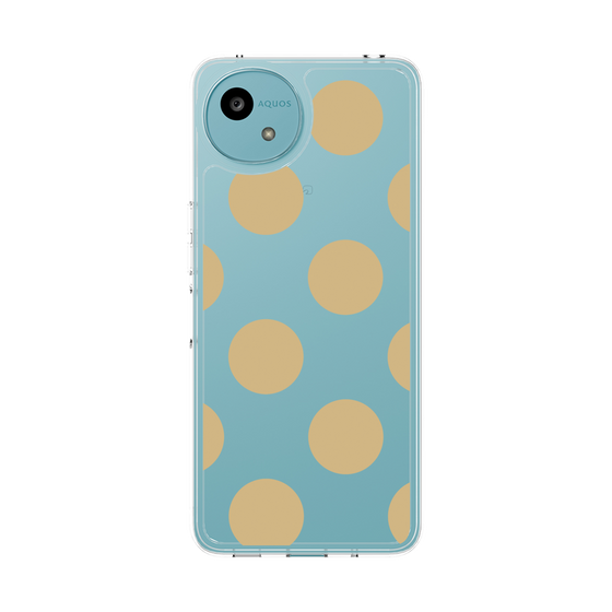Slim Protection Case［ Simple Dot - Beige ］
