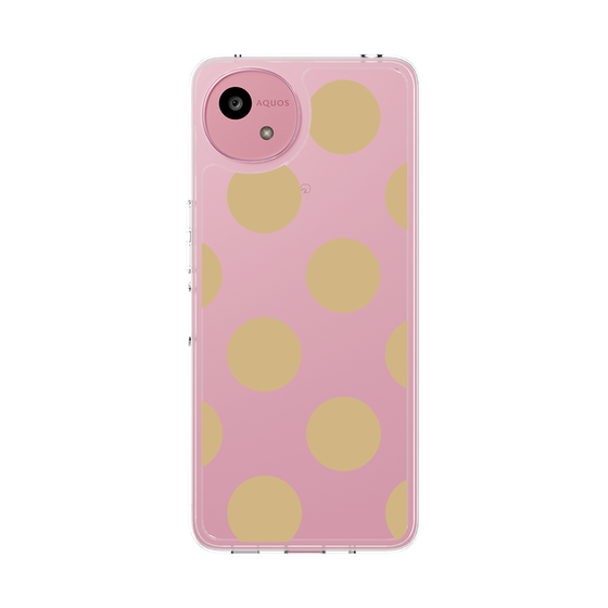 Slim Protection Case［ Simple Dot - Beige ］