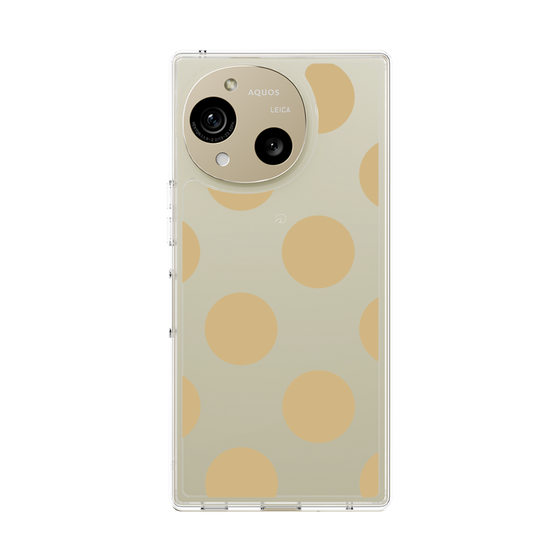 Slim Protection Case［ Simple Dot - Beige ］