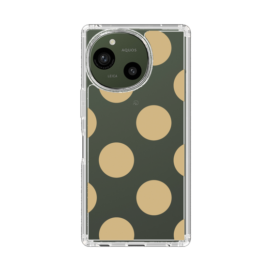 Slim Protection Case［ Simple Dot - Beige ］