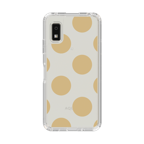 Slim Protection Case［ Simple Dot - Beige ］
