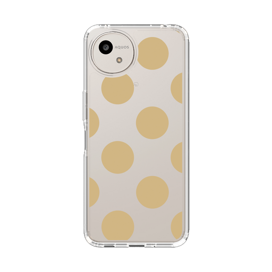 Slim Protection Case［ Simple Dot - Beige ］