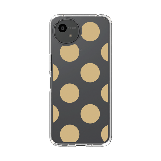 Slim Protection Case［ Simple Dot - Beige ］