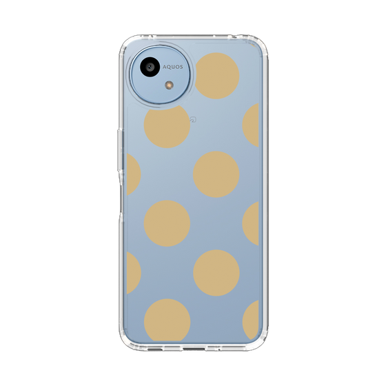 Slim Protection Case［ Simple Dot - Beige ］