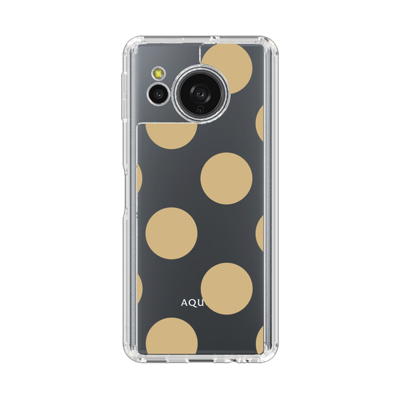 Slim Protection Case［ Simple Dot - Beige ］