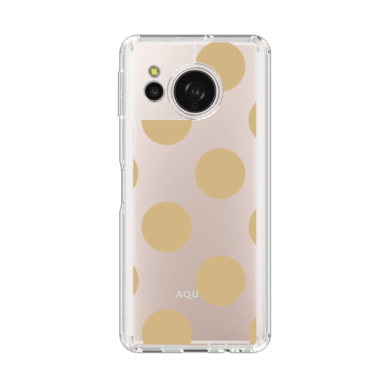 Slim Protection Case［ Simple Dot - Beige ］