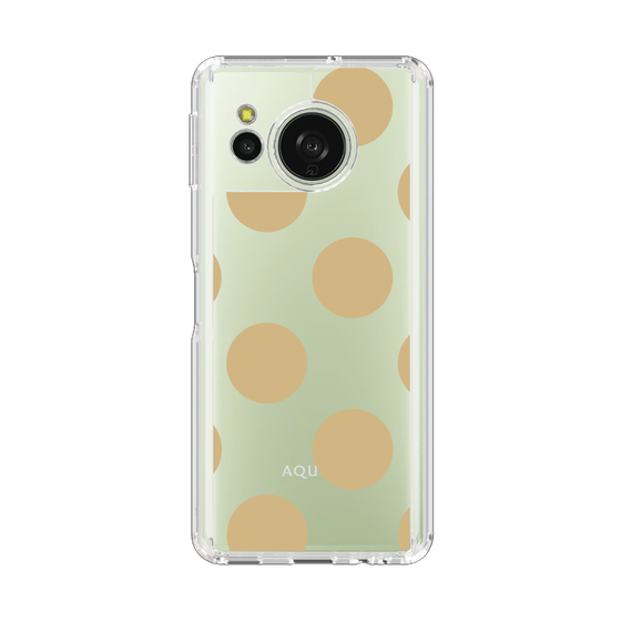 Slim Protection Case［ Simple Dot - Beige ］