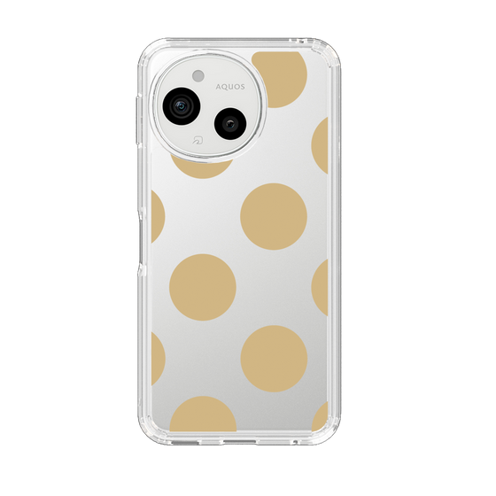 Slim Protection Case［ Simple Dot - Beige ］
