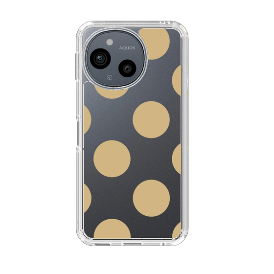 Slim Protection Case［ Simple Dot - Beige ］