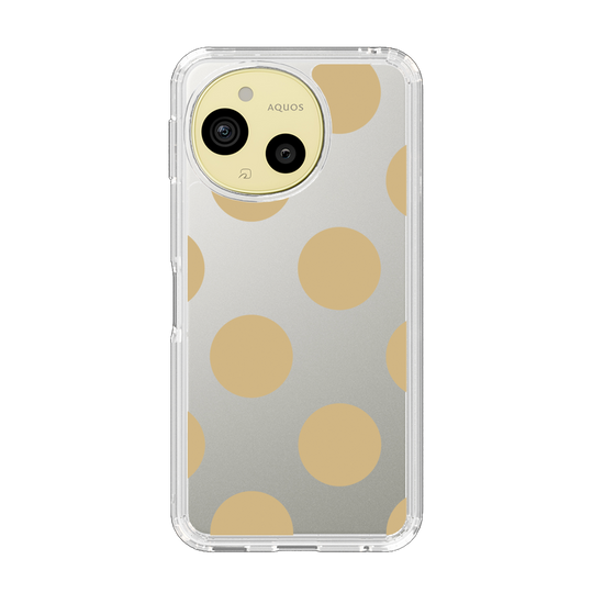 Slim Protection Case［ Simple Dot - Beige ］