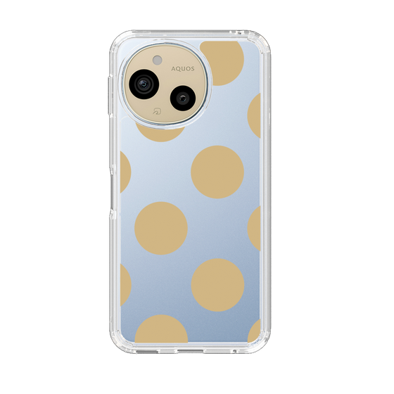 Slim Protection Case［ Simple Dot - Beige ］