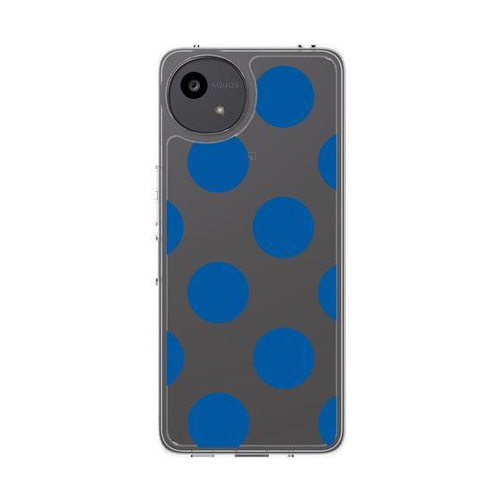 Slim Protection Case［ Simple Dot - Blue ］