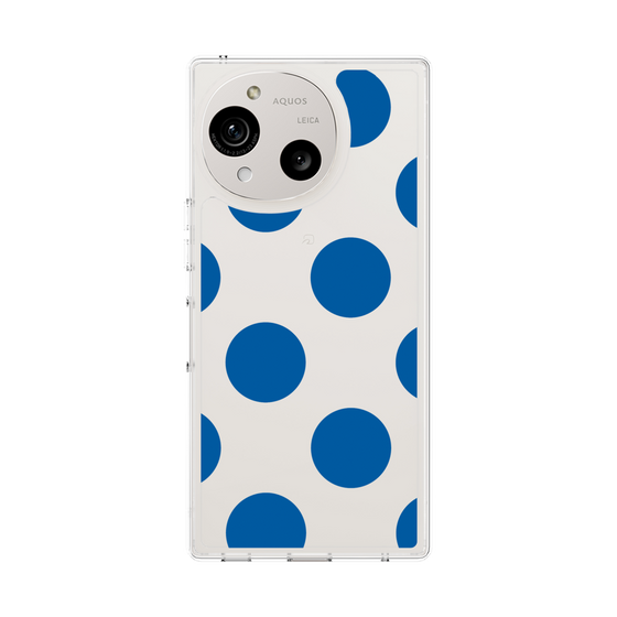 Slim Protection Case［ Simple Dot - Blue ］