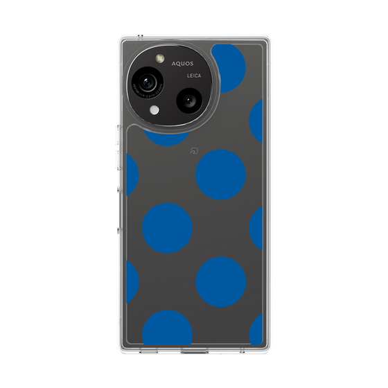 Slim Protection Case［ Simple Dot - Blue ］