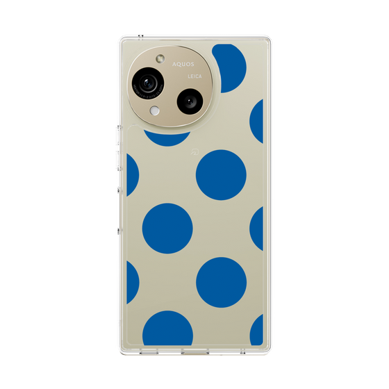 Slim Protection Case［ Simple Dot - Blue ］