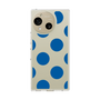 Slim Protection Case［ Simple Dot - Blue ］