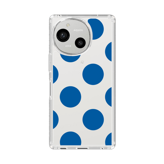 Slim Protection Case［ Simple Dot - Blue ］