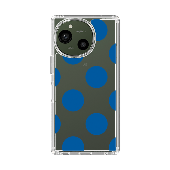 Slim Protection Case［ Simple Dot - Blue ］