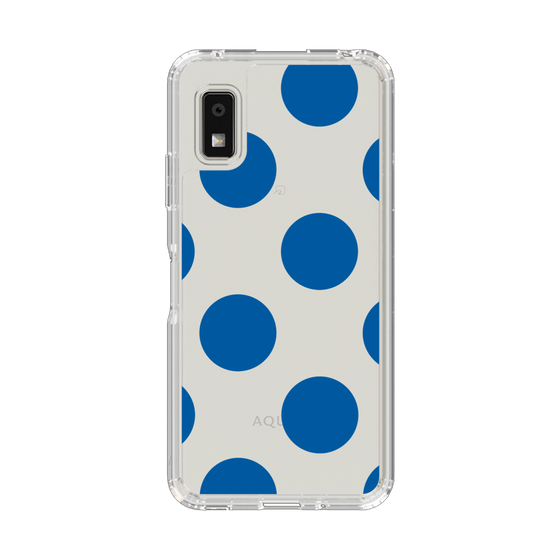 Slim Protection Case［ Simple Dot - Blue ］