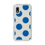 Slim Protection Case［ Simple Dot - Blue ］