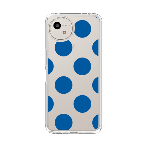 Slim Protection Case［ Simple Dot - Blue ］