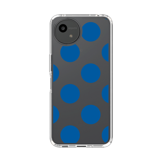 Slim Protection Case［ Simple Dot - Blue ］