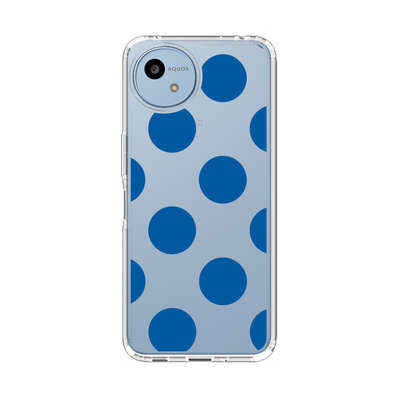 Slim Protection Case［ Simple Dot - Blue ］