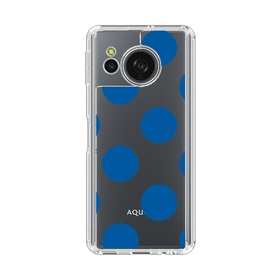 Slim Protection Case［ Simple Dot - Blue ］