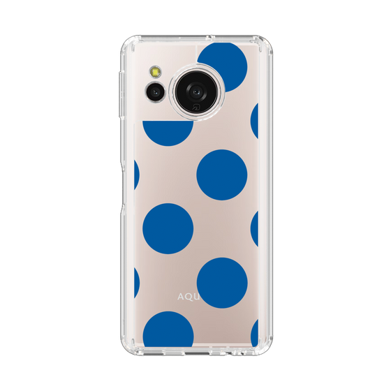 Slim Protection Case［ Simple Dot - Blue ］