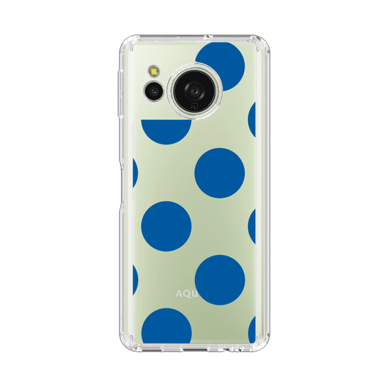 Slim Protection Case［ Simple Dot - Blue ］