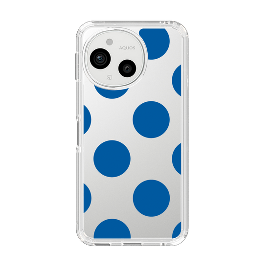 Slim Protection Case［ Simple Dot - Blue ］