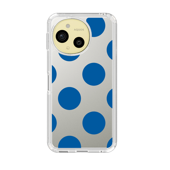 Slim Protection Case［ Simple Dot - Blue ］